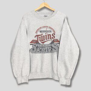 Vintage 1987 Minnesota Twins Baseball World Series Crewneck Sweatshirt, MLB Tee
